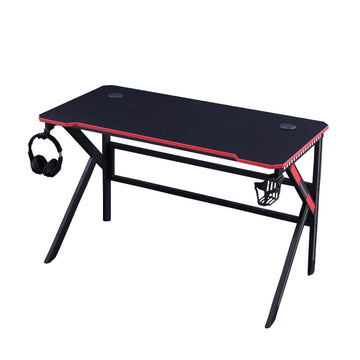 Vortaz RGB Gaming Desk Carbon Fiber Desktop K-Shaped Legs 140cm