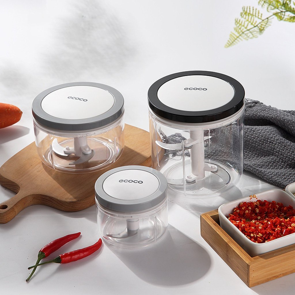 Ecoco Manual Pull String Food Chopper Black