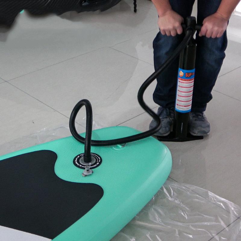 Manual Hand Pump with Pressure Gauge for Air Mattresses and Inflatables