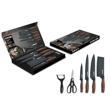 Vortaz 6-Piece Chef Knife Set Nonstick Stainless Steel with Gift Box