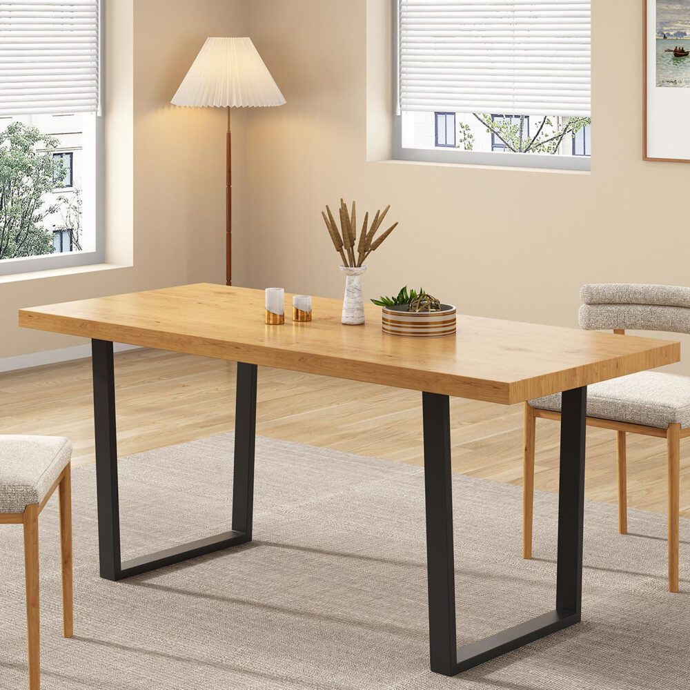 Venice Rectangular Dining Table 170cm Natural Two-Tone