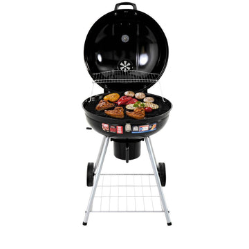 Portable Charcoal BBQ Smoker Grill 56cm Outdoor Camping