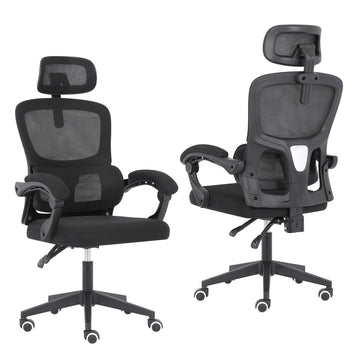 La Bella VELTRA Ergonomic Reclining Office Chair with Lumbar Support Black
