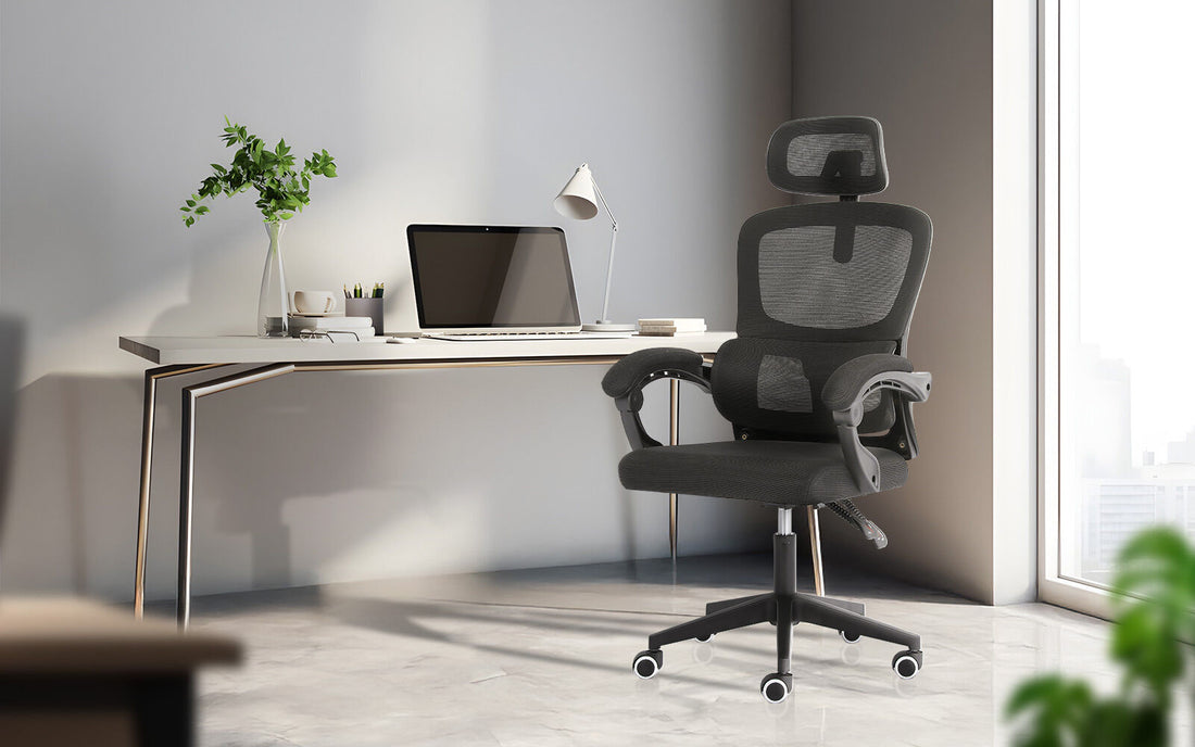 La Bella VELTRA Ergonomic Reclining Office Chair with Lumbar Support Black