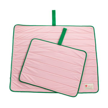 Banhamsisun 3D Air Mesh Pet Cooling Mat Non-Slip Roll-Up Travel Mat Pink M