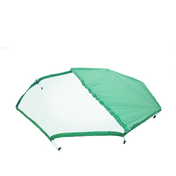 Paw Mate Pet Playpen Cover 30in Green Half Netting Fabric