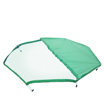 Paw Mate Pet Playpen Cover 42in Green Half Netting Fabric