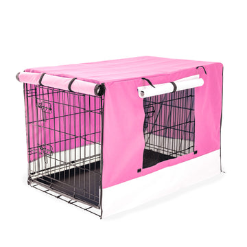 Paw Mate Foldable Dog Crate Kennel Collapsible 42in Black