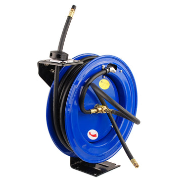 Dynamic Power Auto Retractable Air Hose Reel 15m Steel 300PSI