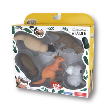 Kenisy Stretchy Squishy Australian Wildlife Figure Set 5 Pack