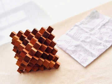 Japanese Crystal Interlocking Puzzle 51-Piece Wooden Brain Teaser