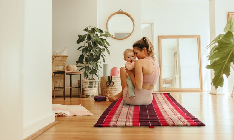 Natural Kapok Fold-Out Day Bed Mattress 120x200cm Red