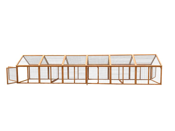 YES4PETS Large Chicken Coop Run Extension Pen FIR Wood 500cm