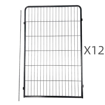 YES4PETS 12 Panel Dog Playpen 120cm High Steel Extension Pen