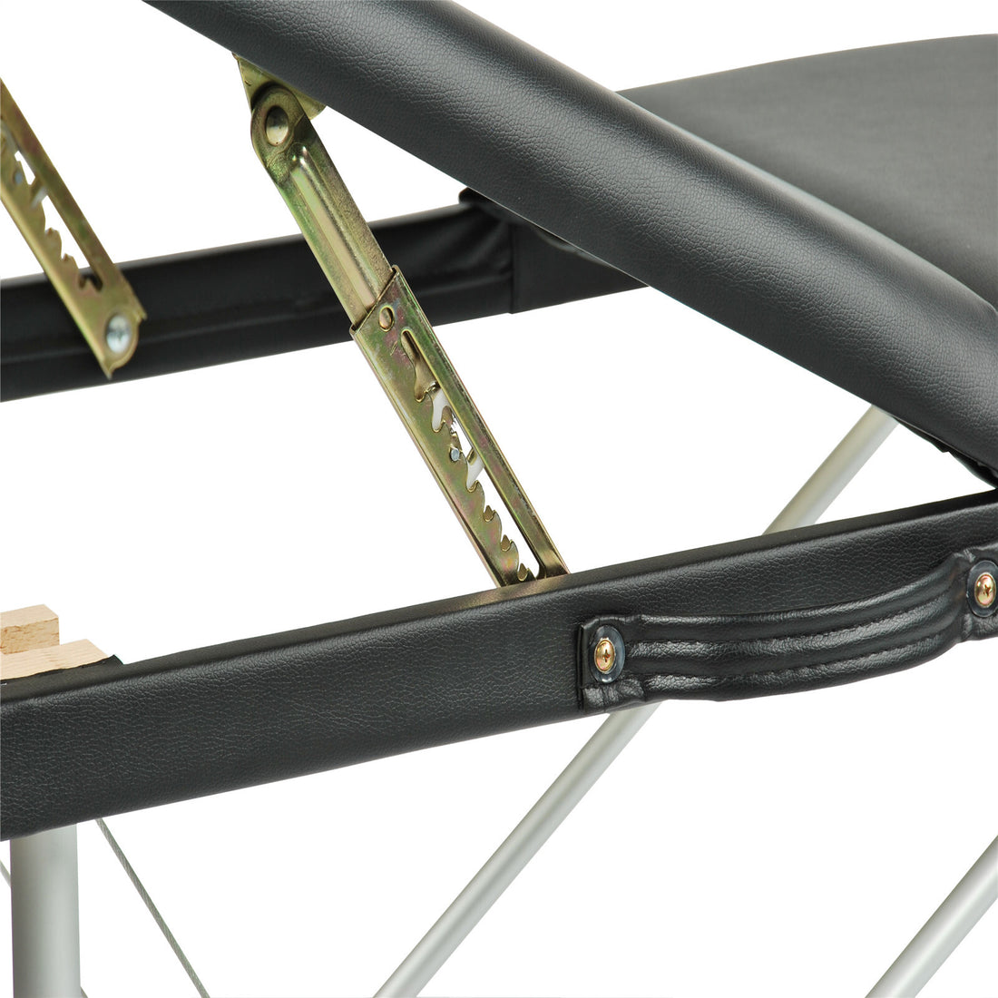 YES4HOMES Aluminium Massage Table 3 Fold Height Adjustable 68-85cm Black