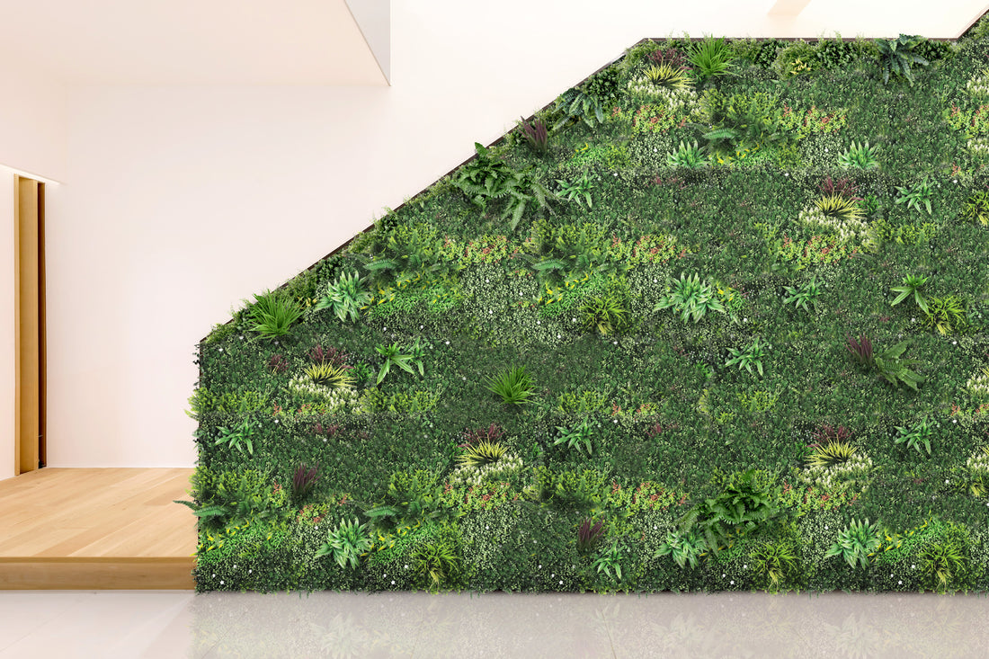 YES4HOMES Artificial Wall Plant Panel Indoor Outdoor UV Protected 5 SQM Green