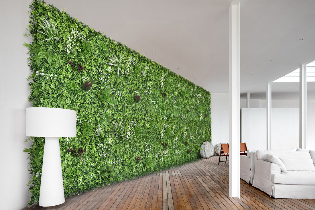 YES4HOMES Artificial Plant Foliage Wall Panel 5 SQM Green