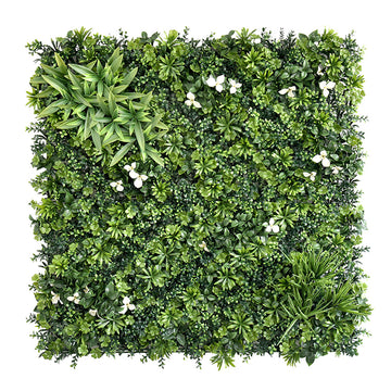 YES4HOMES Artificial Plant Wall Panels 5 SQM Green PVC