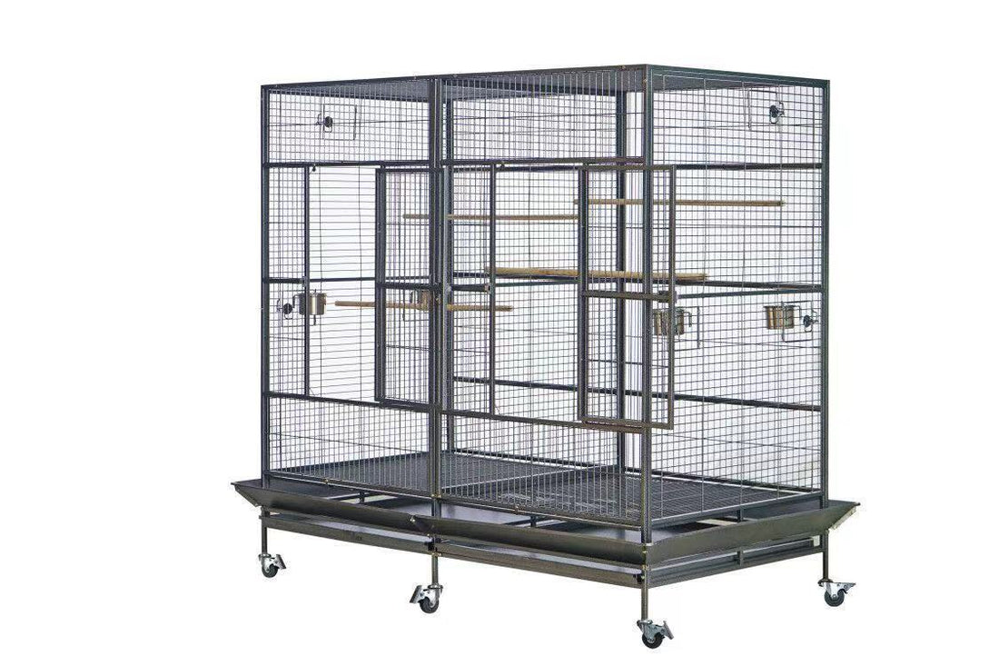 YES4PETS Extra Large Bird Cage with Castor Wheels 195cm