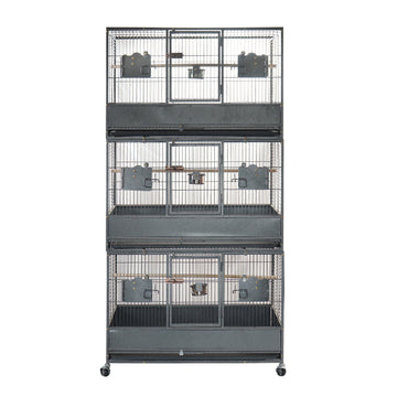 YES4PETS Triple Stackers Breeding Bird Cage for Parrots 187cm