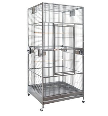 YES4PETS XXL Macaw Parrot Aviary Bird Cage 203cm on Wheels