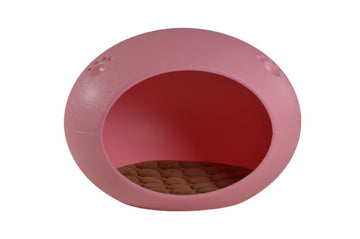 Yes4pets Igloo Cat Cave Bed House for Cats and Small Dogs Pink