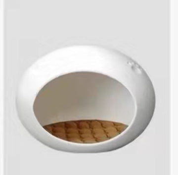 Yes4pets Igloo Cat Cave Bed House for Cats and Small Dogs White