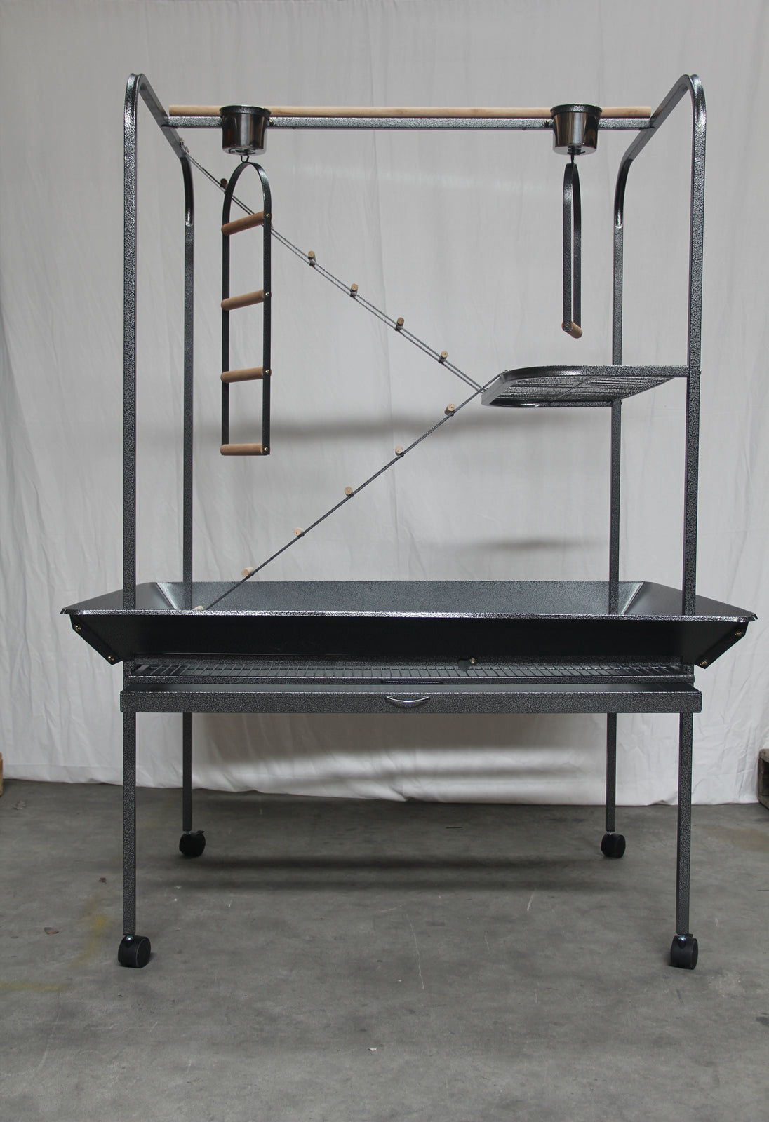 YES4PETS XXL Bird Parrot Playpen Gym Cage with Swing Ladder 122cm