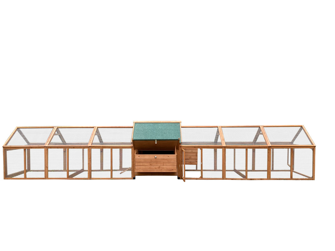 YES4PETS XXXL Chicken Coop Hutch with Run FIR Wood 600cm