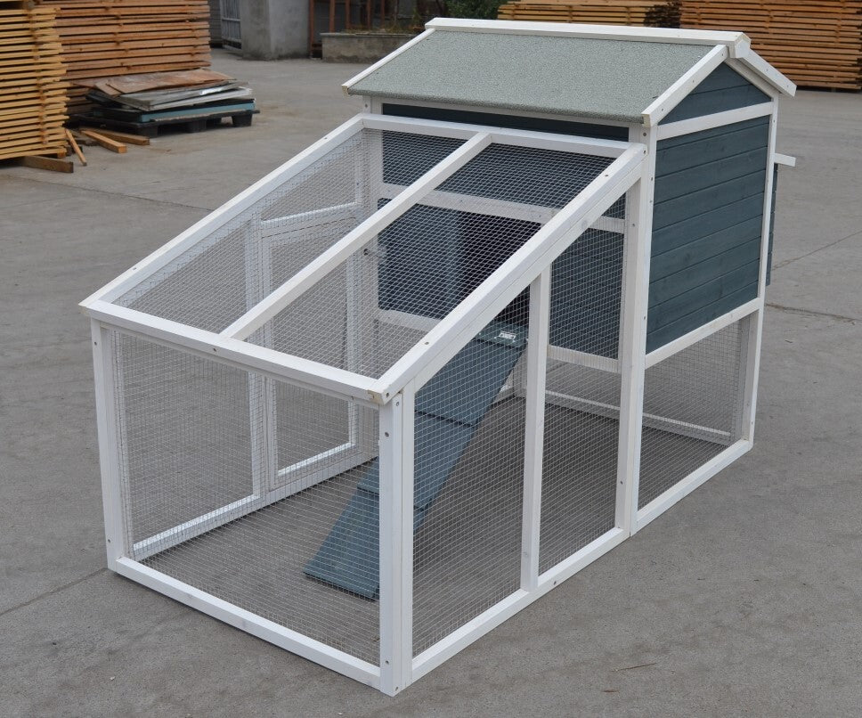 YES4PETS Large Chicken Coop with Nesting Box 190cm FIR Wood Holds 6 Hens