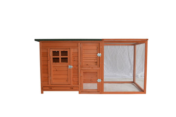 YES4PETS Large Chicken Coop Rabbit Hutch with Pull-out Tray 160cm Natural Fir