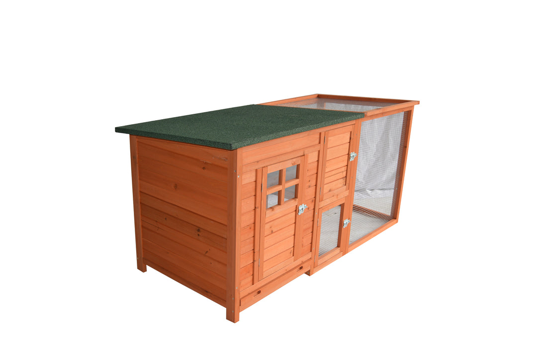 YES4PETS Large Chicken Coop Rabbit Hutch with Pull-out Tray 160cm Natural Fir