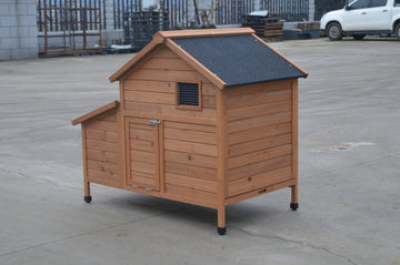 YES4PETS Chicken Coop with Nesting Box 119cm Fir Wood
