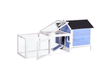 YES4PETS Large Chicken Coop Rabbit Hutch with Pull-out Tray 180cm Natural Fir