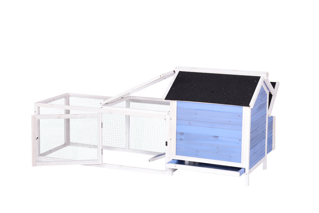 YES4PETS Large Chicken Coop Rabbit Hutch with Pull-out Tray 180cm Natural Fir