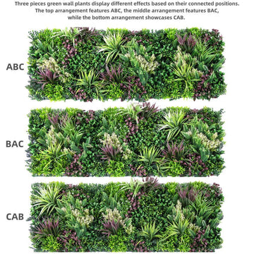 YES4HOMES Artificial Wall Grass Panel Vertical Garden Privacy Foliage Green