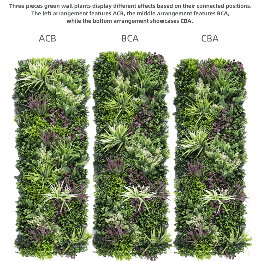 YES4HOMES Artificial Wall Grass Panel Vertical Garden Privacy Foliage Green
