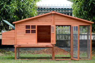 YES4PETS Wooden Chicken Coop 231cm Fir Wood Nesting Box for 8 Chickens