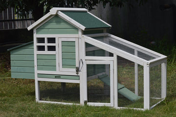 YES4PETS Green Backyard Chicken Coop with Nesting Box 150cm