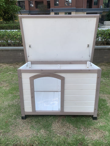 YES4PETS Timber Dog Kennel House Outdoor Pet Shelter 85cm