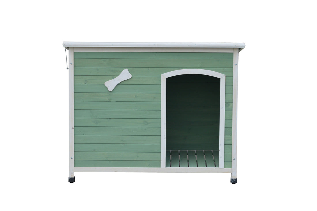 YES4PETS Timber Dog Kennel Outdoor Pet Shelter Wooden Cabin with Stripe