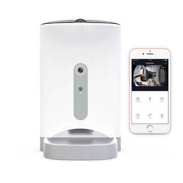 Smart Pet Feeder Camera App Control 4.3L Night Vision Two Way Voice