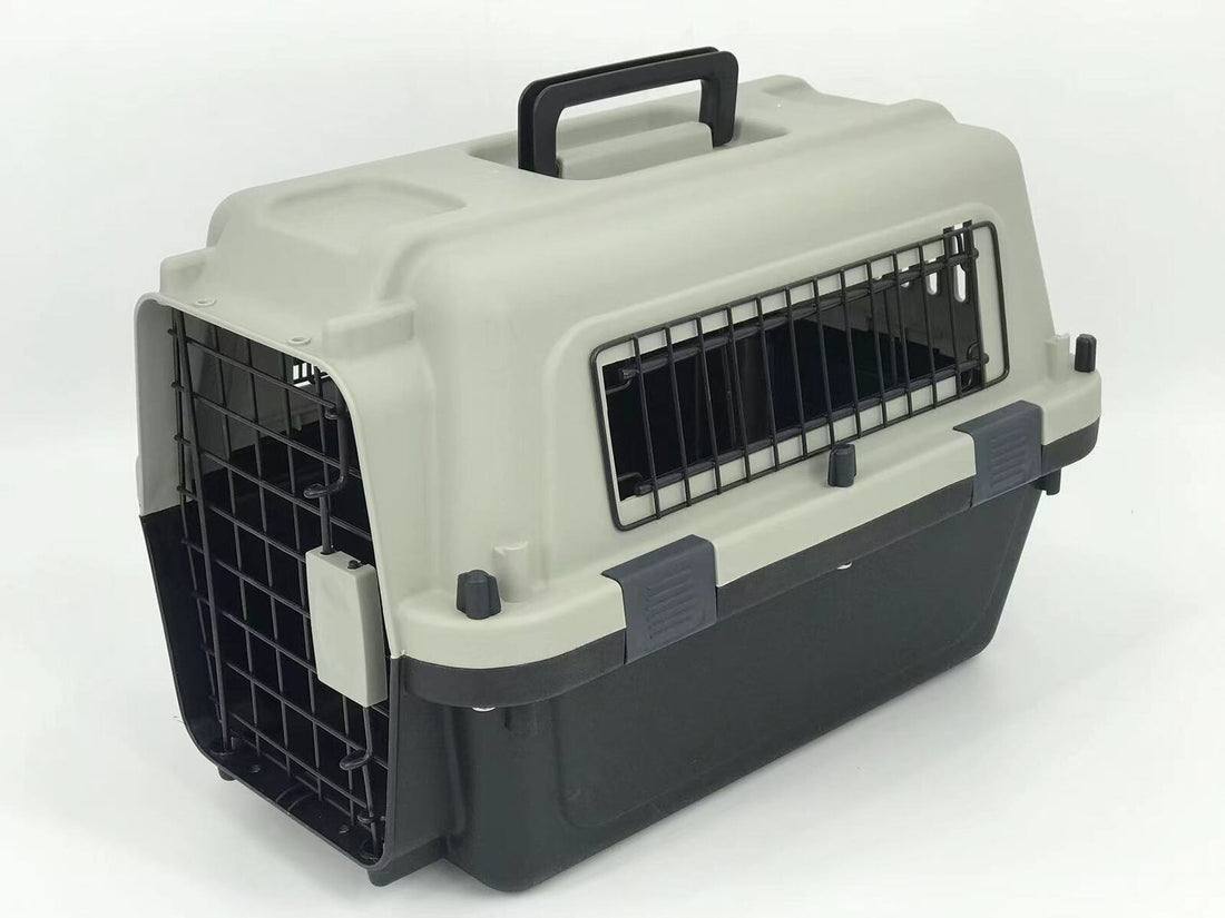 YES4PETS Portable Pet Carrier Travel Bag Lockable 50cm Grey