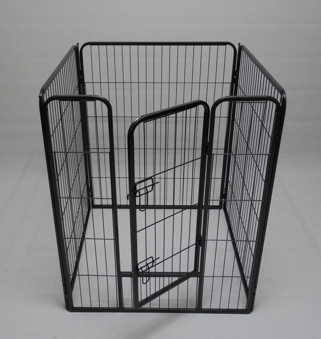 YES4PETS Pet Exercise Playpen 4 Panel 100cm Silver Black