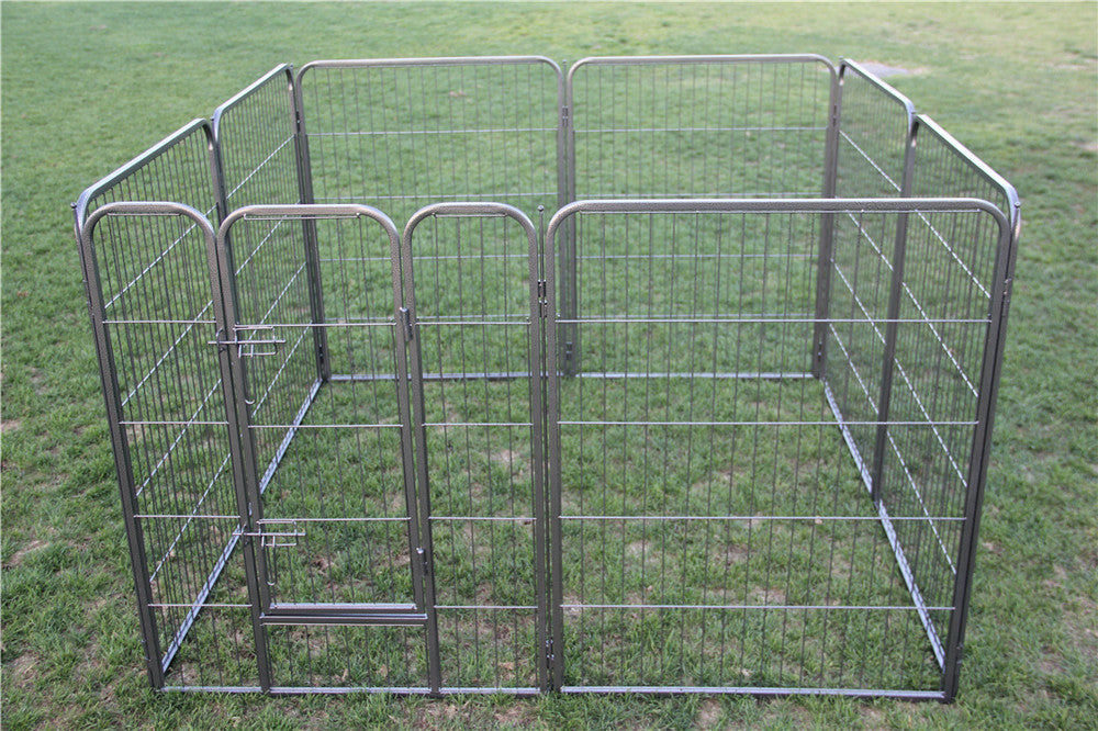 YES4PETS Heavy Duty Dog Playpen 8 Panel 100cm High Steel