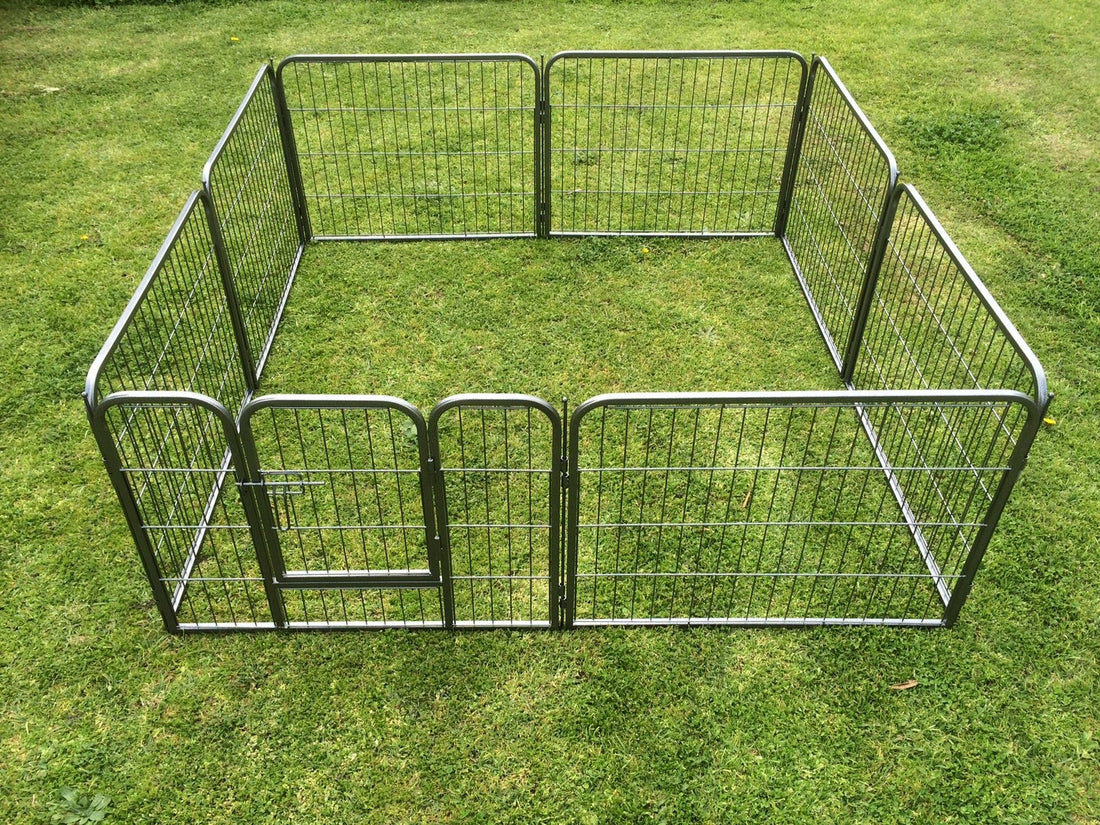 YES4PETS Heavy Duty Exercise Playpen 60cm Tall 8 Panel Steel Frame