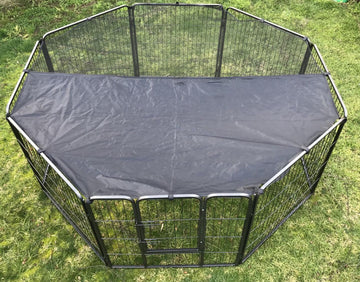 YES4PETS Heavy Duty Pet Playpen 80cm Black