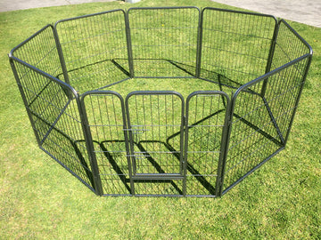 YES4PETS Heavy Duty Dog Playpen Exercise Pen 80cm Steel