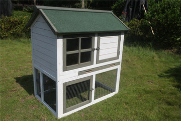 YES4PETS XL Double Storey Rabbit Hutch 102cm Guinea Pig Ferret