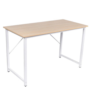 YES4HOMES Sturdy Home Office Desk Metal Legs 120cm White
